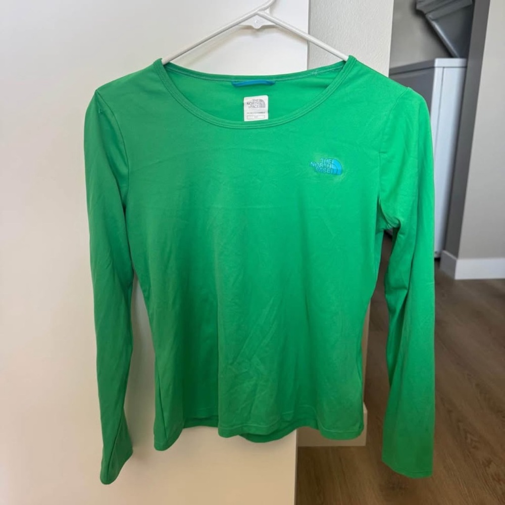 The North Face Vibrant Green Crew Neck Top